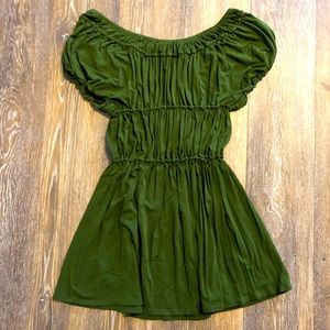 Green flowy shirt